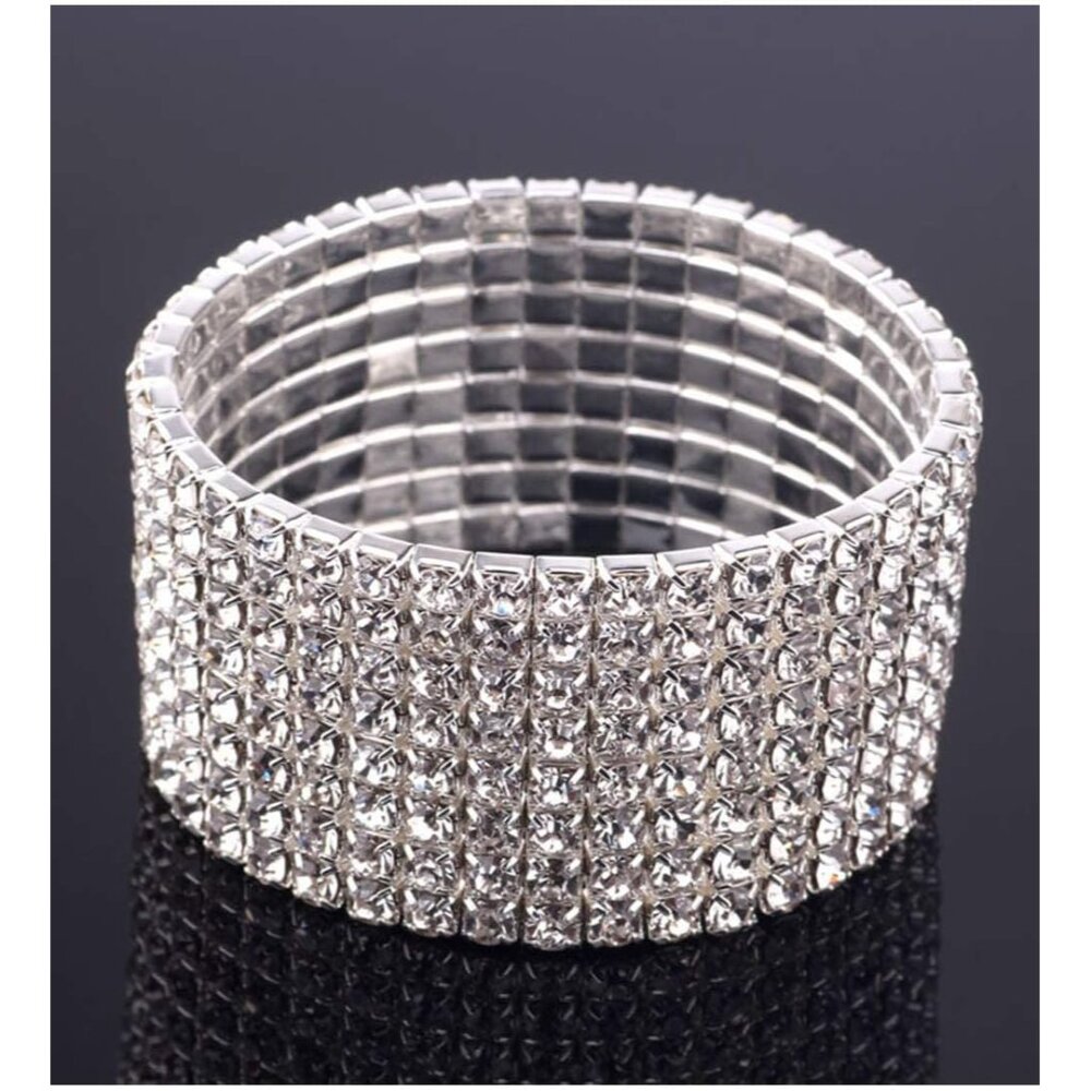 Sparkle Multicolor Rhinestone Stackable Stretch B… - image 7